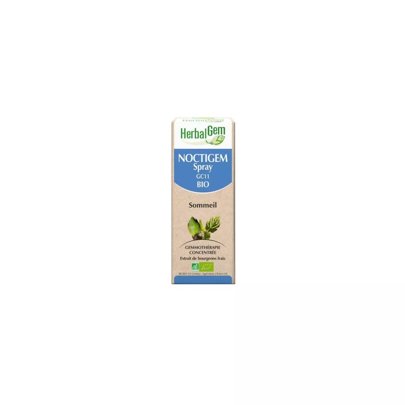 NOCTIGEM SPRAY BIO 15 ML HERBALGEM  dans votre magasin bio en ligne Etiketbio.eu