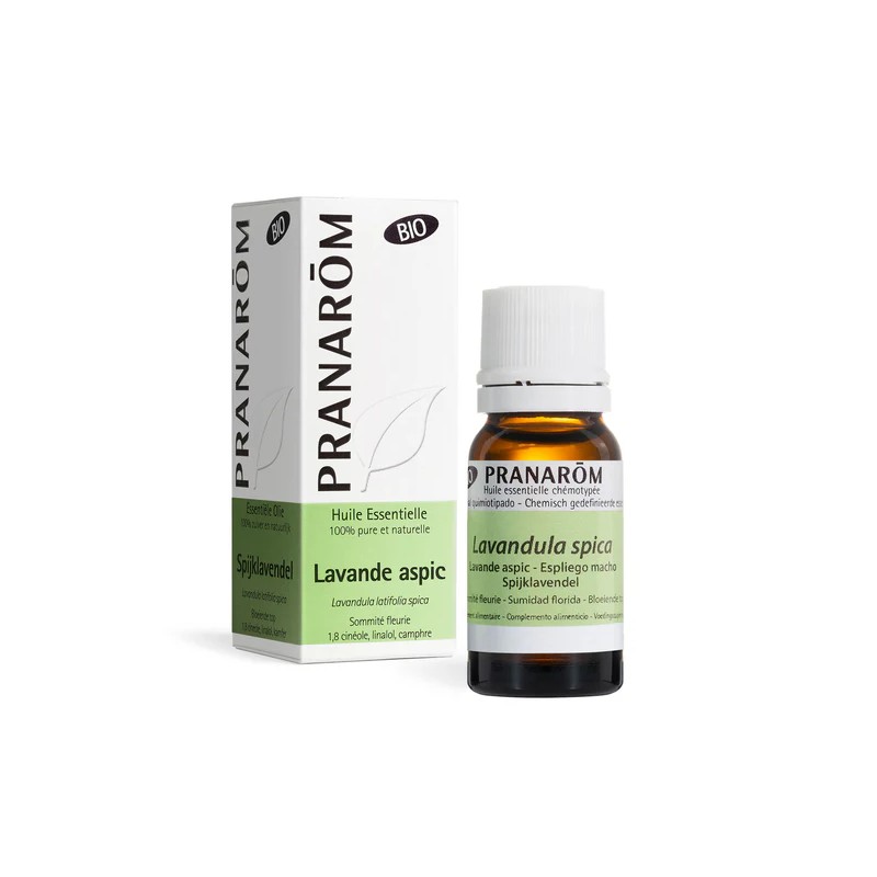 HUILE ESSENTIELLE LAVANDE ASPIC SOMMITE FLEURIE BIO 10 ML PRANAROM  dans votre magasin bio en ligne Etiketbio.eu