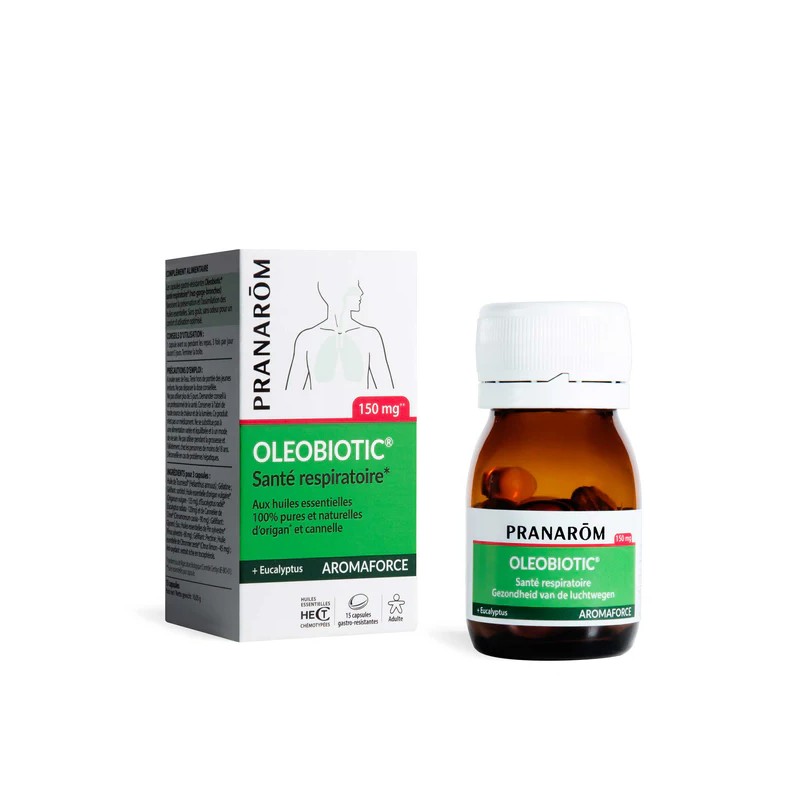 OLEOBIOTIC SANTE RESPIRATOIRE 15 CAPSULES PRANAROM  dans votre magasin bio en ligne Etiketbio.eu