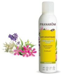 SPRAY ANTI-MOUSTIQUES ATMOSPHERE & TISSUS BIO (ECO) 150 ML PRANAROM  dans votre magasin bio en ligne Etiketbio.eu