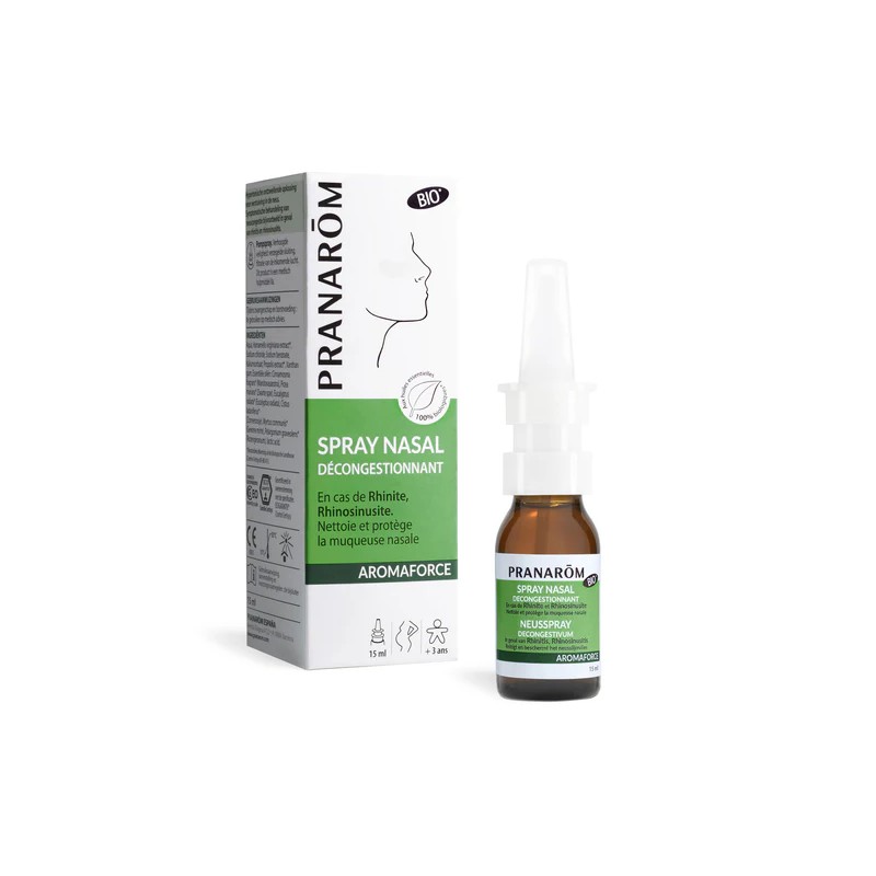 SPRAY NASAL DECONGESTIONNANT BIO (ECO) 15 ML DM PRANAROM  dans votre magasin bio en ligne Etiketbio.eu