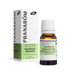 HUILE ESSENTIELLE GAULTHERIE ODORANTE - FEUILLE BIO - 10 PRANAROM  dans votre magasin bio en ligne Etiketbio.eu