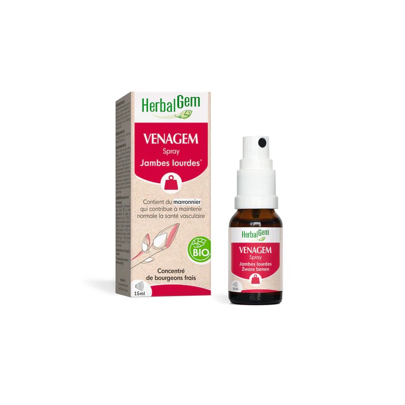 Venagem BIO SpRAy 15 ml HERBALGEM  dans votre magasin bio en ligne Etiketbio.eu