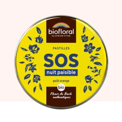 PASTILLES DE SECOURS NUIT PAISIBLE 50GR BIOFLORAL  dans votre magasin bio en ligne Etiketbio.eu