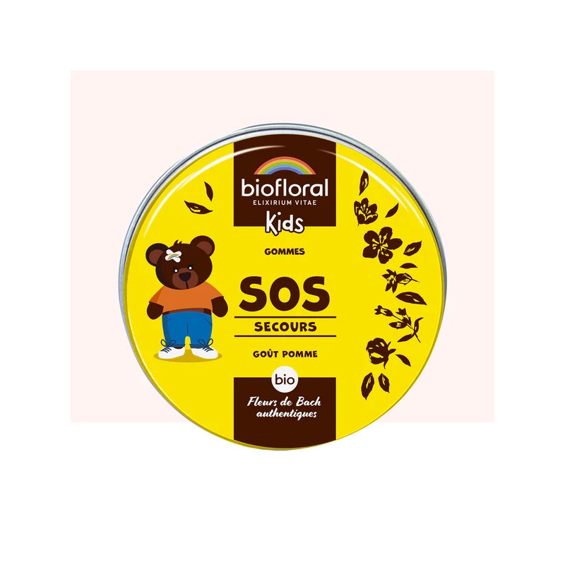 SOS SECOURS ENFANTS GOMMES 45GR BIOFLORAL  dans votre magasin bio en ligne Etiketbio.eu