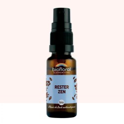 RESTER ZEN SPRAY 20ML BIOFLORAL  dans votre magasin bio en ligne Etiketbio.eu