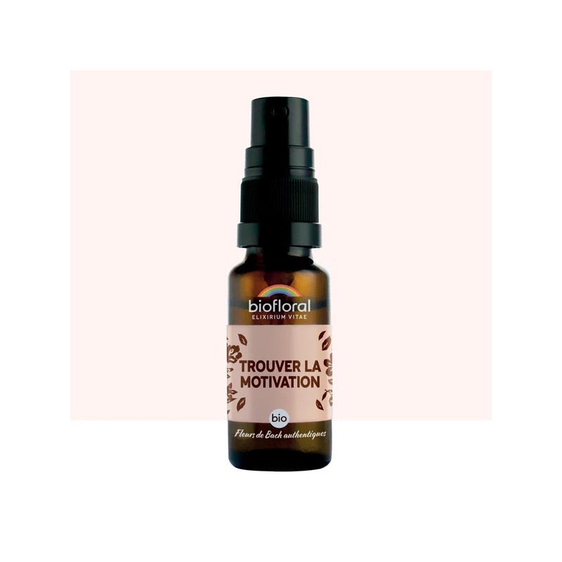 TROUVER LA MOTIVATION SPRAY BIO DEMETER 20 ML BIOFLORAL  dans votre magasin bio en ligne Etiketbio.eu