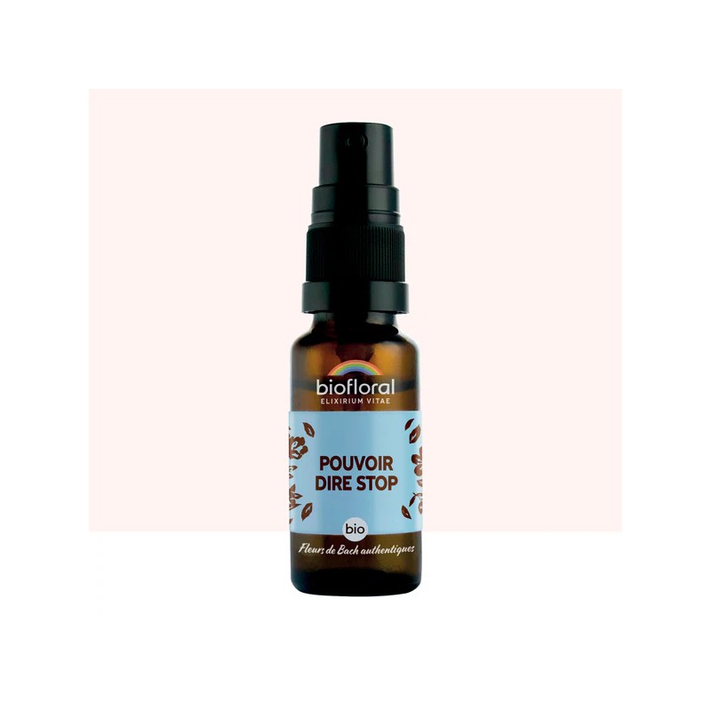 POUVOIR DIRE STOP SPRAY 20ML BIOFLORAL  dans votre magasin bio en ligne Etiketbio.eu