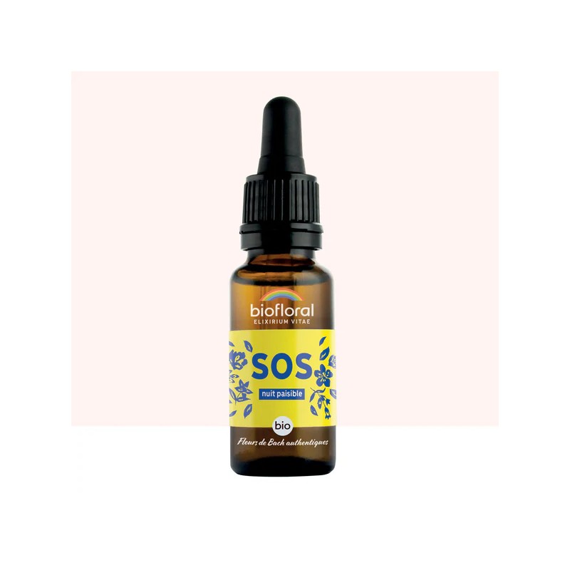 COMPLEXE SECOURS NUIT PAISIBLE BIO 20ML BIOFLORAL  dans votre magasin bio en ligne Etiketbio.eu