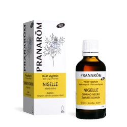 HUILE VEGETALE NIGELLE BIO 50 ML PRANAROM  dans votre magasin bio en ligne Etiketbio.eu