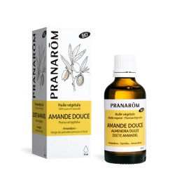 HUILE VEGETALE AMANDE DOUCE 50ML PRANAROM  dans votre magasin bio en ligne Etiketbio.eu