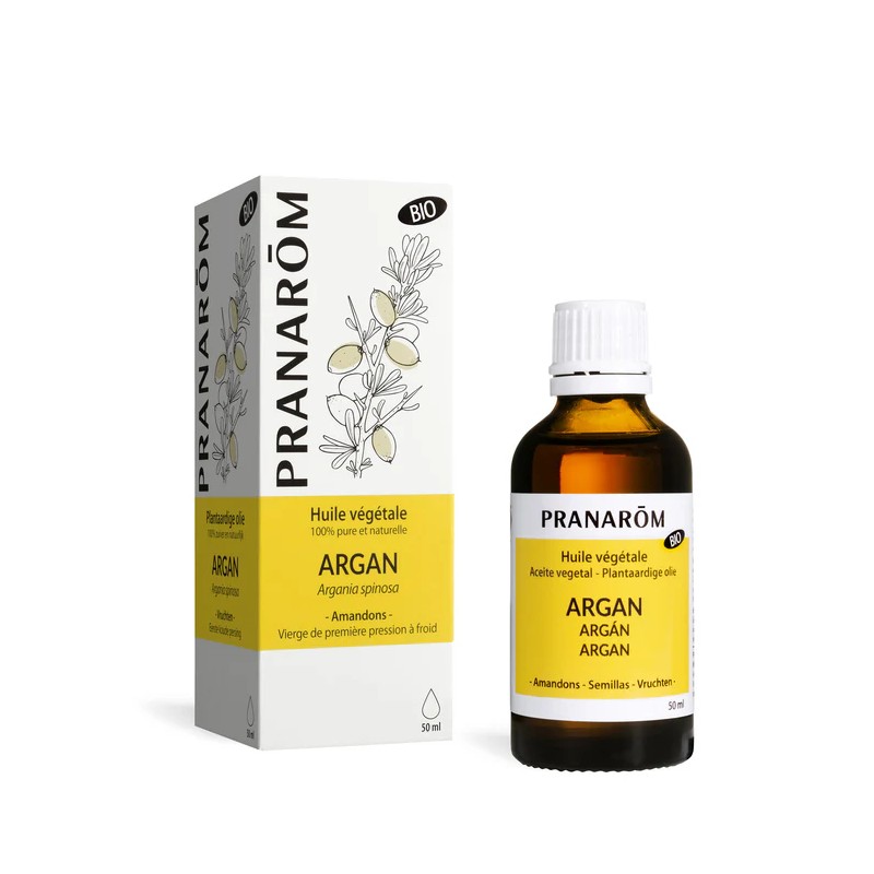 HUILE VEGETALE ARGAN BIO 50 ML PRANAROM  dans votre magasin bio en ligne Etiketbio.eu