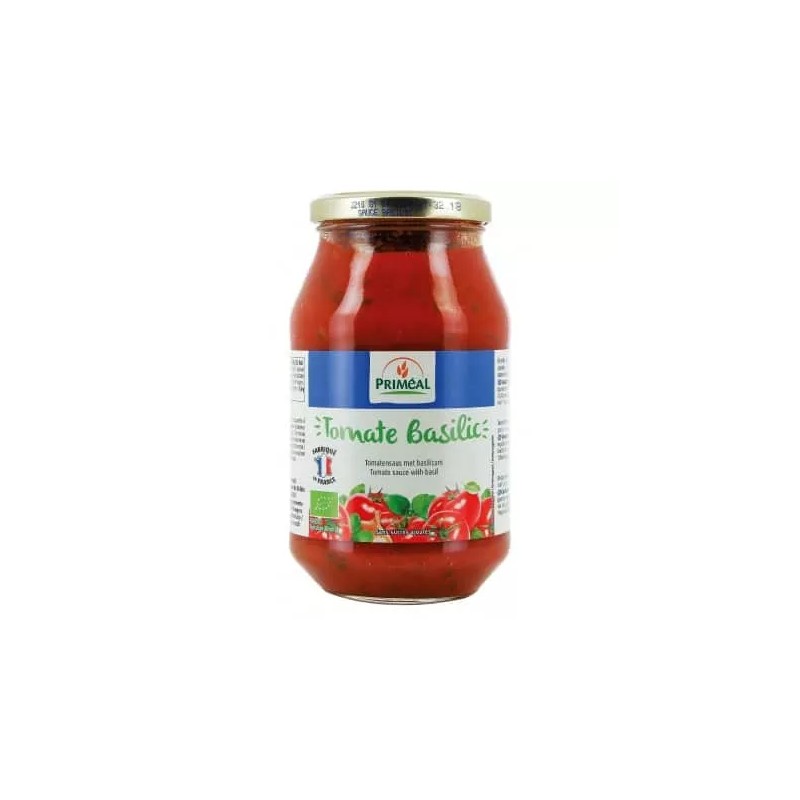 SAUCE TOMATE BASILIC 510G PRIMEAL  dans votre magasin bio en ligne Etiketbio.eu