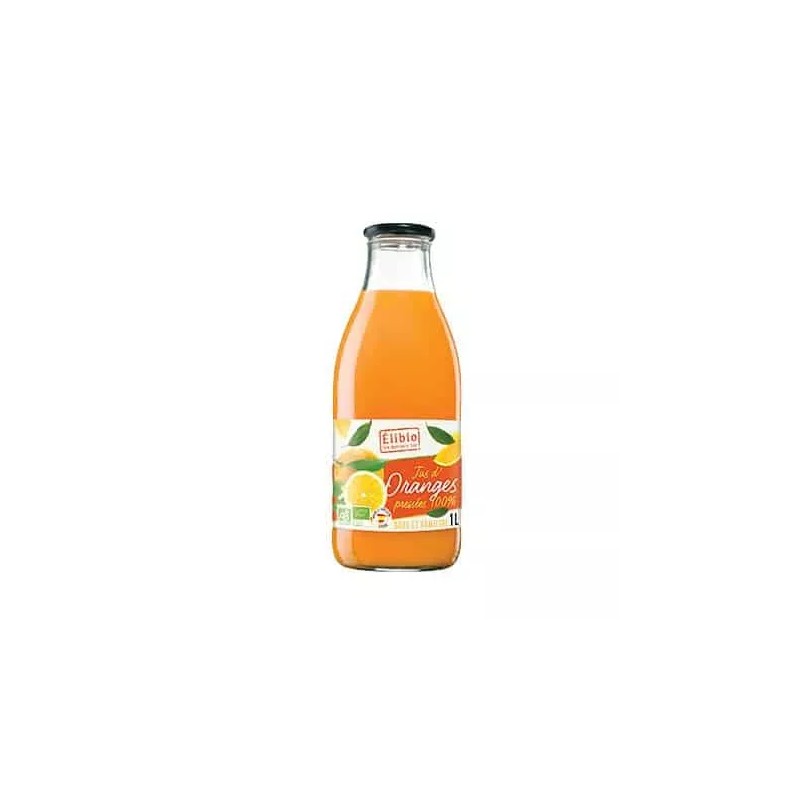 JUS ORANGE 1L ELIBIO  dans votre magasin bio en ligne Etiketbio.eu