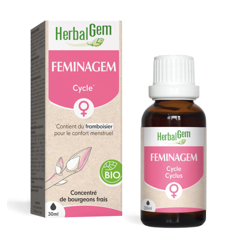 FEMINAGEM BIO 30 ML HERBALGEM  dans votre magasin bio en ligne Etiketbio.eu