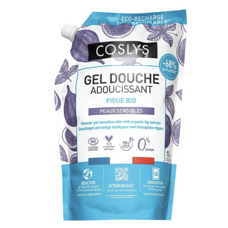 GEL DOUCHE FIGUE DOYPACK 1L COSLYS  dans votre magasin bio en ligne Etiketbio.eu