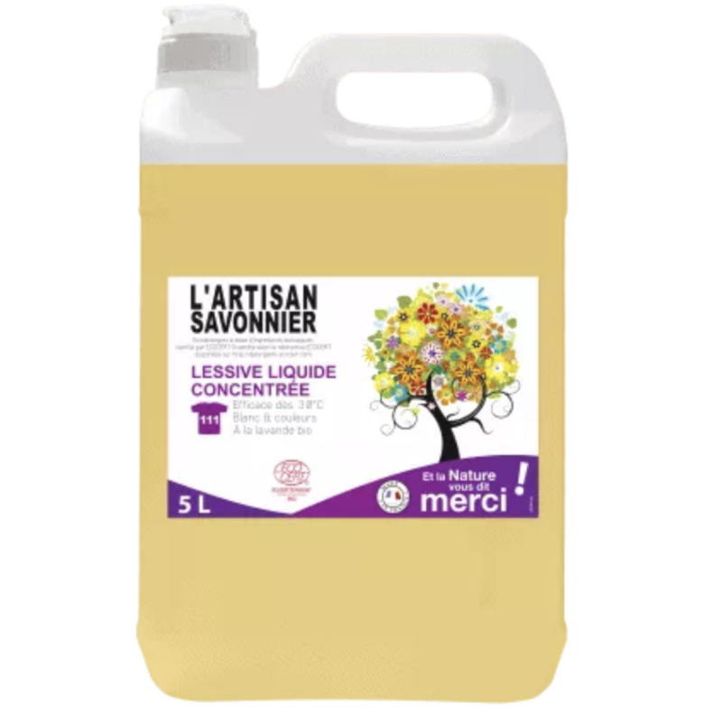 LESSIVE LIQUIDE CONCENTRÉE 5 L   dans votre magasin bio en ligne Etiketbio.eu