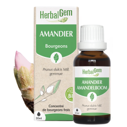 AMANDIER BIO 30 ML HERBALGEM  dans votre magasin bio en ligne Etiketbio.eu