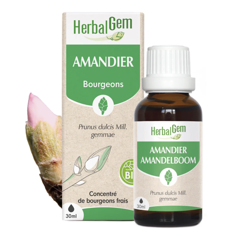 AMANDIER BIO 30 ML HERBALGEM  dans votre magasin bio en ligne Etiketbio.eu