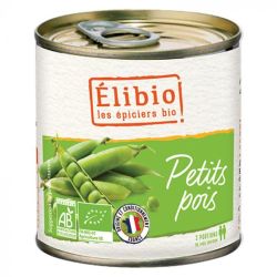 PETITS POIS FRANCE 280GR POIDS NET ELIBIO  dans votre magasin bio en ligne Etiketbio.eu