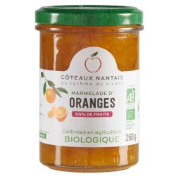 MARMELADE D'ORANGE 260GR COTEAUX NANTAIS  dans votre magasin bio en ligne Etiketbio.eu