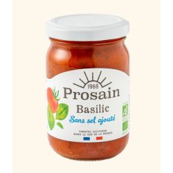 SAUCE TOMATE BASILIC HYPOSODEE 200G PROSAIN  dans votre magasin bio en ligne Etiketbio.eu