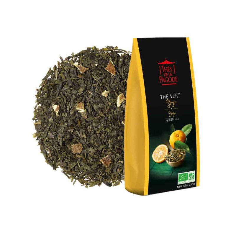 THE VERT YUZU BIO 100GR LES THES DE LA PAGODE  dans votre magasin bio en ligne Etiketbio.eu