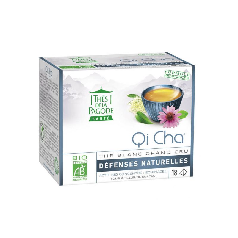 THE QI CHA BIO 18 INFUSETTES LES THES DE LA PAGODE  dans votre magasin bio en ligne Etiketbio.eu