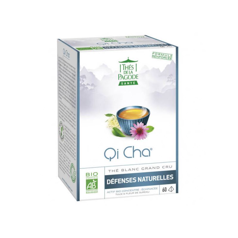 QI CHA BIO 60 INFUSETTES LES THES DE LA PAGODE  dans votre magasin bio en ligne Etiketbio.eu