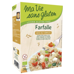 FARFALLE RIZ COMPLET 250GR MA VIE SANS GLUTEN  dans votre magasin bio en ligne Etiketbio.eu