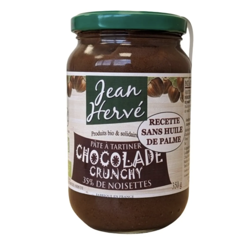 Crunchy 750g (chocolade aux eclats de noisette avec lait) JEAN HERVE  dans votre magasin bio en ligne Etiketbio.eu