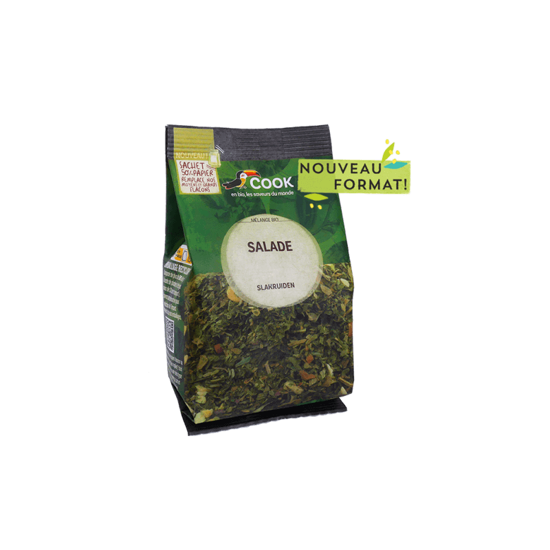 MELANGE SALADE MOULU SACHET 80GR COOK  dans votre magasin bio en ligne Etiketbio.eu