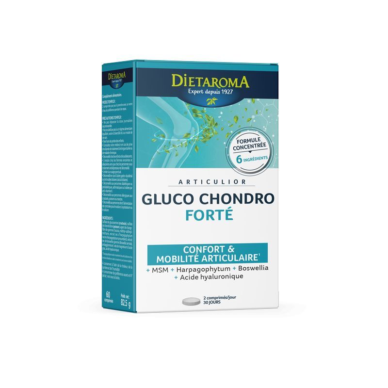 GLUCO CHONDRO FORTE 60CPS DIETAROMA  dans votre magasin bio en ligne Etiketbio.eu