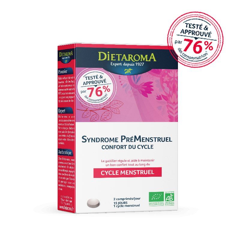 SYNDROME PREMENSTRUEL 30 COMP DIETAROMA  dans votre magasin bio en ligne Etiketbio.eu