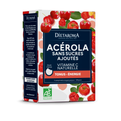 ACEROLA SANS SUCRE 24 COMP DIETAROMA  dans votre magasin bio en ligne Etiketbio.eu