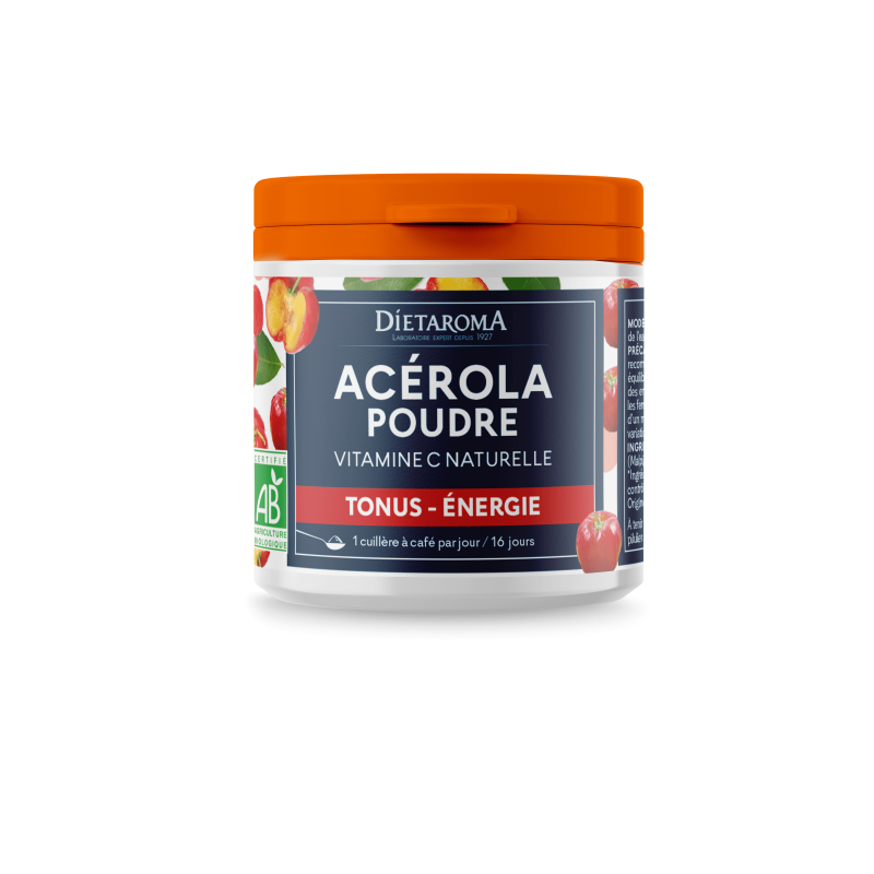 ACEROLA POUDRE POT 50GR DIETAROMA  dans votre magasin bio en ligne Etiketbio.eu