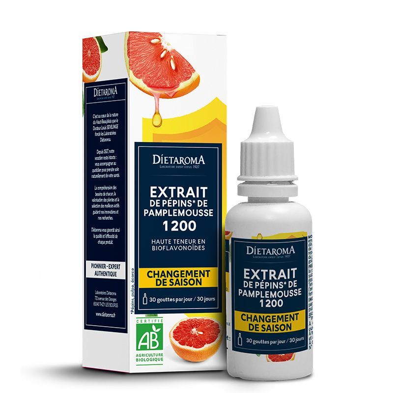 EXTRAIT PEPIN PAMPLEMOUSSE 50ML DIETAROMA  dans votre magasin bio en ligne Etiketbio.eu