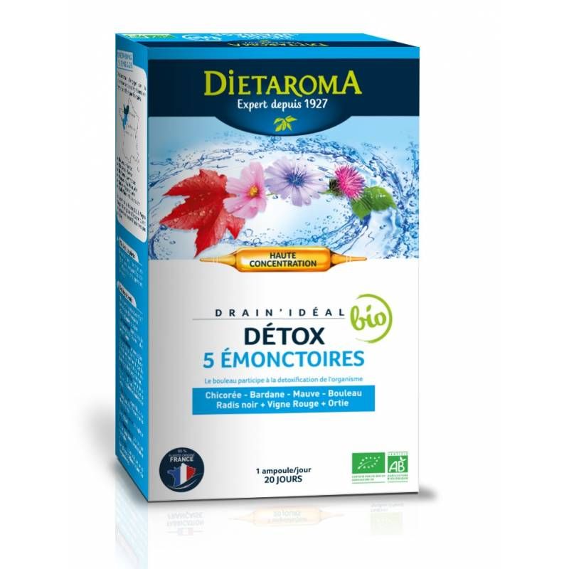 DRAIN'IDEAL 20 AMP 300ML DIETAROMA  dans votre magasin bio en ligne Etiketbio.eu