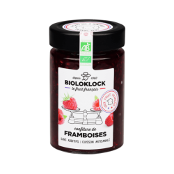 CONFITURE FRAMBOISE FRANCE 230G BIOLO'KLOCK  dans votre magasin bio en ligne Etiketbio.eu