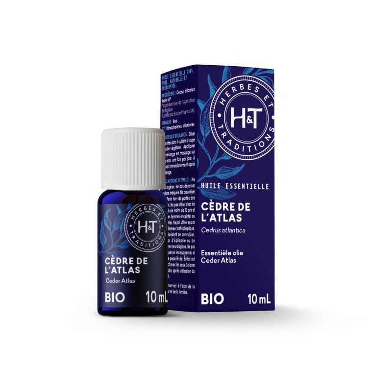 HUILE ESSENTIELLE CEDRES DE ATLAS 10ML Herbe et Traditions  dans votre magasin bio en ligne Etiketbio.eu