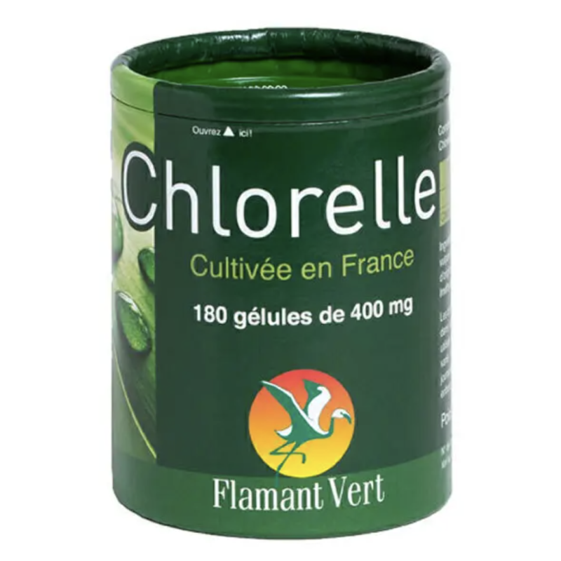 CHLORELLE 180 GEL FLAMANT VERT  dans votre magasin bio en ligne Etiketbio.eu