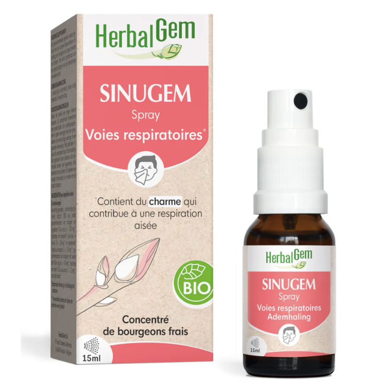 SINUGEM SPRAY BIO 15ML HERBALGEM  dans votre magasin bio en ligne Etiketbio.eu