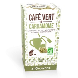 CAFE VERT CARDAMOME 60G AROMANDISE  dans votre magasin bio en ligne Etiketbio.eu