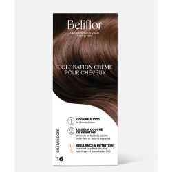 COLORATION CRÈME N°16 CHÂTAIN DORÉ BELIFLOR  dans votre magasin bio en ligne Etiketbio.eu