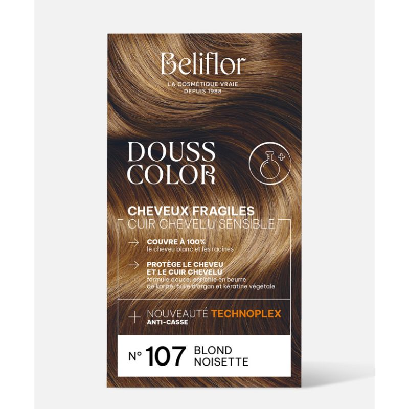 DOUSSCOLOR N°107 BLOND NOISETTE BELIFLOR  dans votre magasin bio en ligne Etiketbio.eu