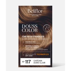 DOUSSCOLOR N°117 CHÂTAIN DORÉ CLAIR BELIFLOR  dans votre magasin bio en ligne Etiketbio.eu