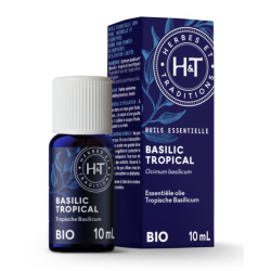 HUILE ESSENTIELLE BASILIC TROPICAL 10ML Herbe et Traditions  dans votre magasin bio en ligne Etiketbio.eu