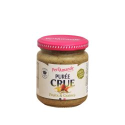 PUREE CRUE FRUITS ET GRAINES 200G PERLAMANDE  dans votre magasin bio en ligne Etiketbio.eu