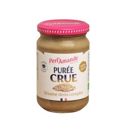 PUREE CRUE DE SESAME 1/2 COMPLET 280G PERLAMANDE  dans votre magasin bio en ligne Etiketbio.eu