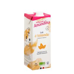 AMANDINA BOISSON AUX AMANDES 1L PERLAMANDE  dans votre magasin bio en ligne Etiketbio.eu